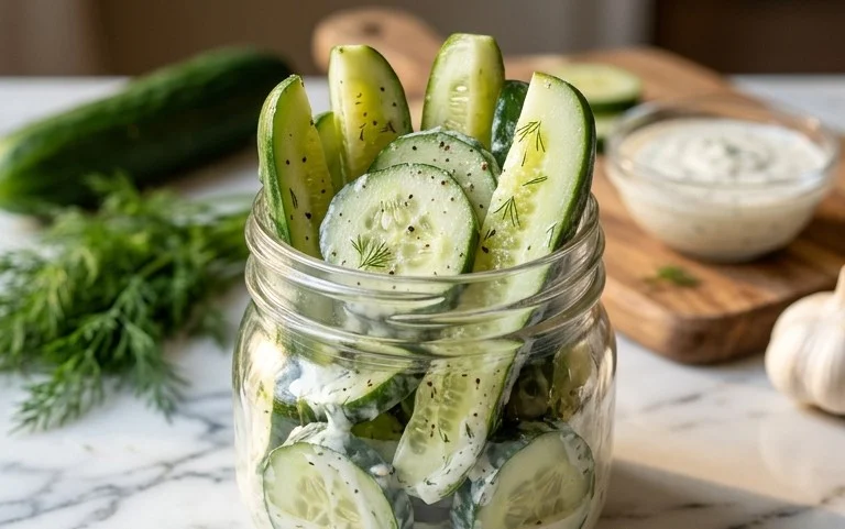Pickles Maison Faciles au Ranch | Recette Rapide