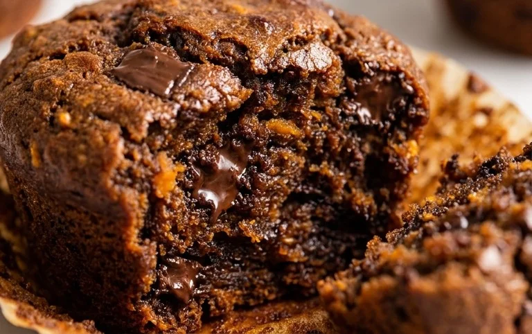 Chocolate Butternut Squash Muffins (Flourless)