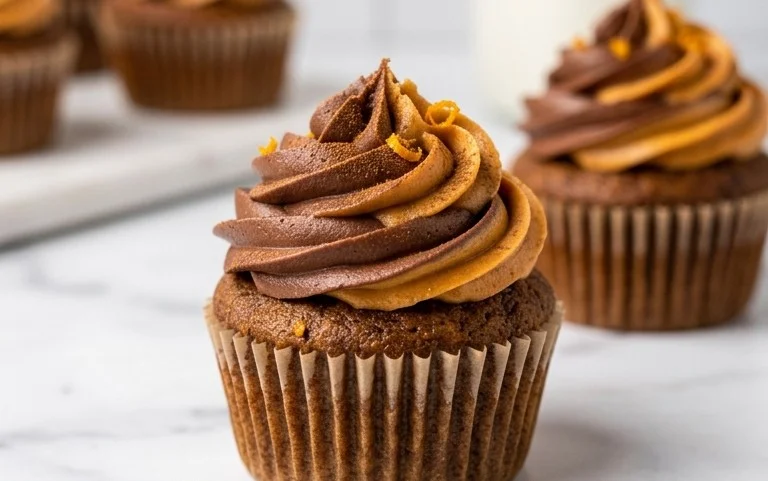 Cupcakes Chocolat Citrouille : Douceur Automnale